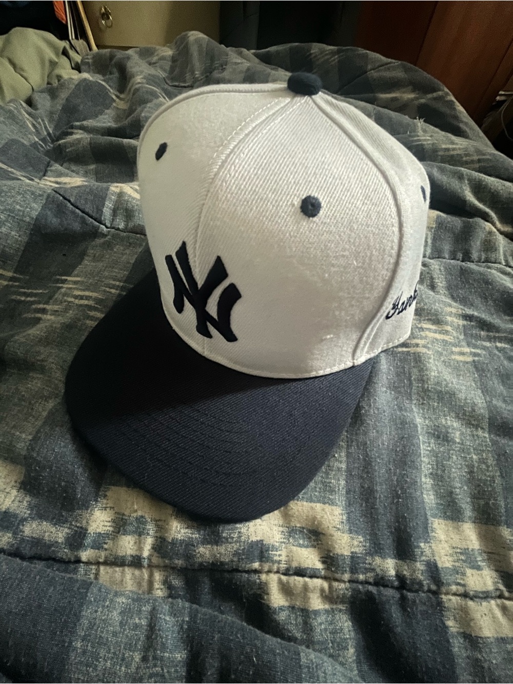 Yankees Two-Tone Baseball Cap - White & Navy